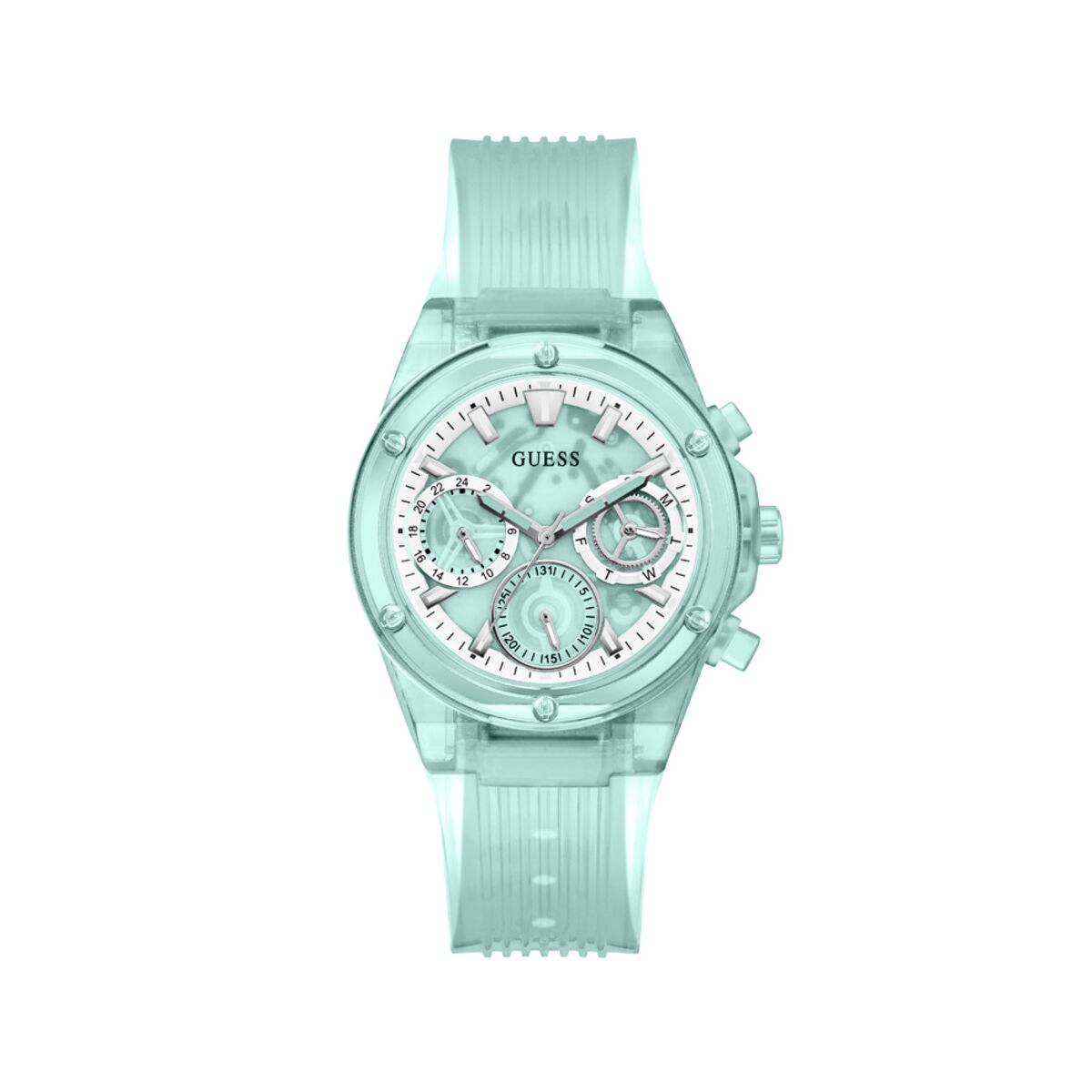 Image de Montre Femme Guess GW0438L1, disponible chez Rue des Bijoux, parfaite pour un look élégant et sophistiqué.