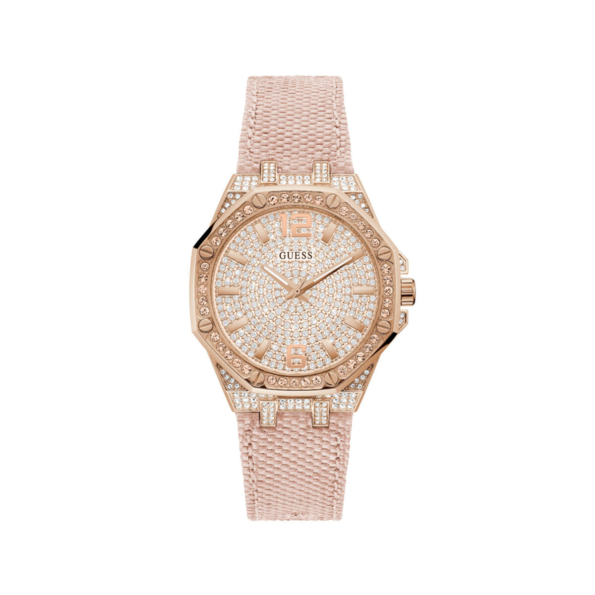 Image de Montre Femme Guess GW0408L3, disponible chez Rue des Bijoux, parfaite pour un look élégant et sophistiqué.