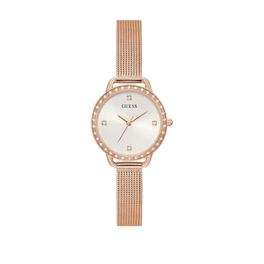 Image de Montre Femme Guess GW0402L3 (Ø 30 mm), disponible chez Rue des Bijoux, parfaite pour un look élégant et sophistiqué.