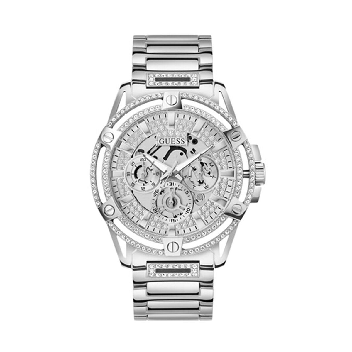 Image de Montre Homme Guess GW0497G1, disponible chez Rue des Bijoux, parfaite pour un look élégant et sophistiqué.