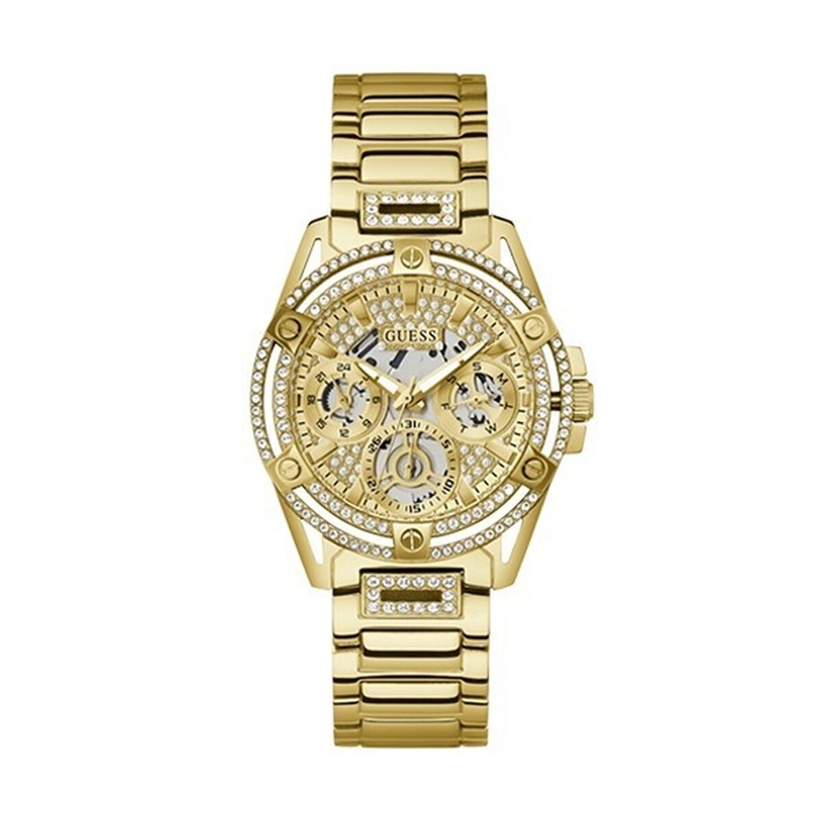 Image de Montre Femme Guess GW0464L2, disponible chez Rue des Bijoux, parfaite pour un look élégant et sophistiqué.