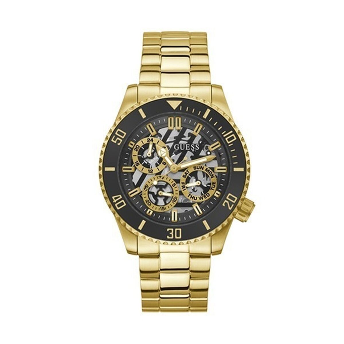 Image de Montre Homme Guess GW0488G2, disponible chez Rue des Bijoux, parfaite pour un look élégant et sophistiqué.