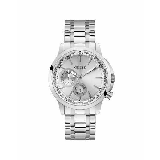 Image de Montre Homme Guess GW0490G1 Argenté, disponible chez Rue des Bijoux, parfaite pour un look élégant et sophistiqué.