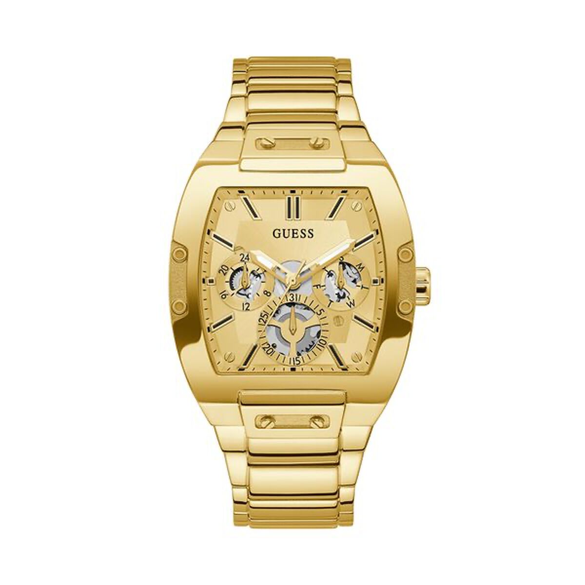 Image de Montre Homme Guess GW0456G2, disponible chez Rue des Bijoux, parfaite pour un look élégant et sophistiqué.