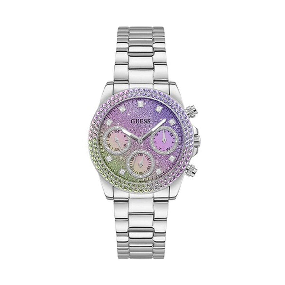 Image de Montre Femme Guess GW0483L1, disponible chez Rue des Bijoux, parfaite pour un look élégant et sophistiqué.