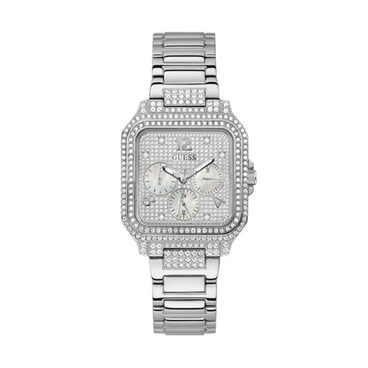 Image de Montre Femme Guess GW0472L1, disponible chez Rue des Bijoux, parfaite pour un look élégant et sophistiqué.