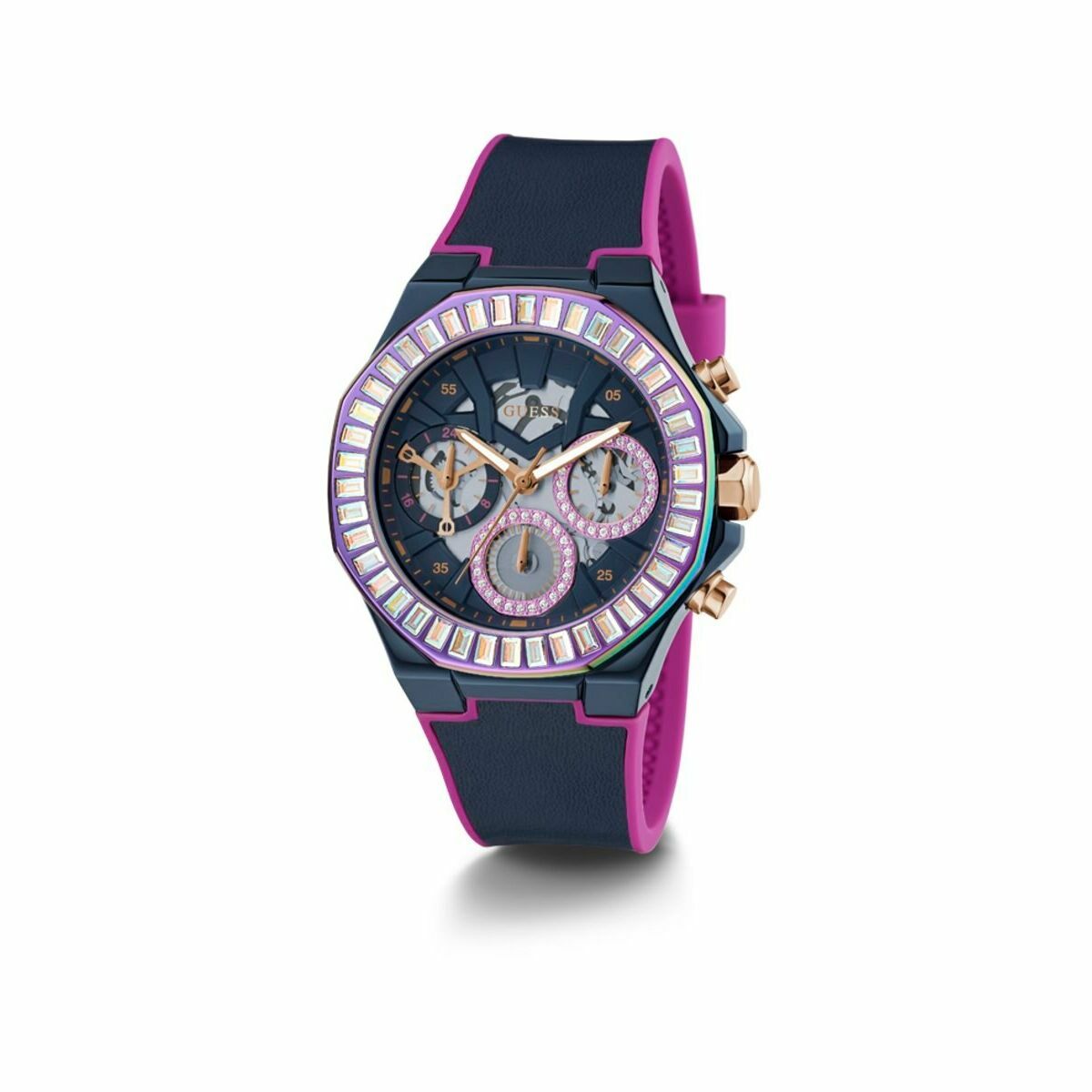 Image de Montre Femme Guess GW0463L2, disponible chez Rue des Bijoux, parfaite pour un look élégant et sophistiqué.