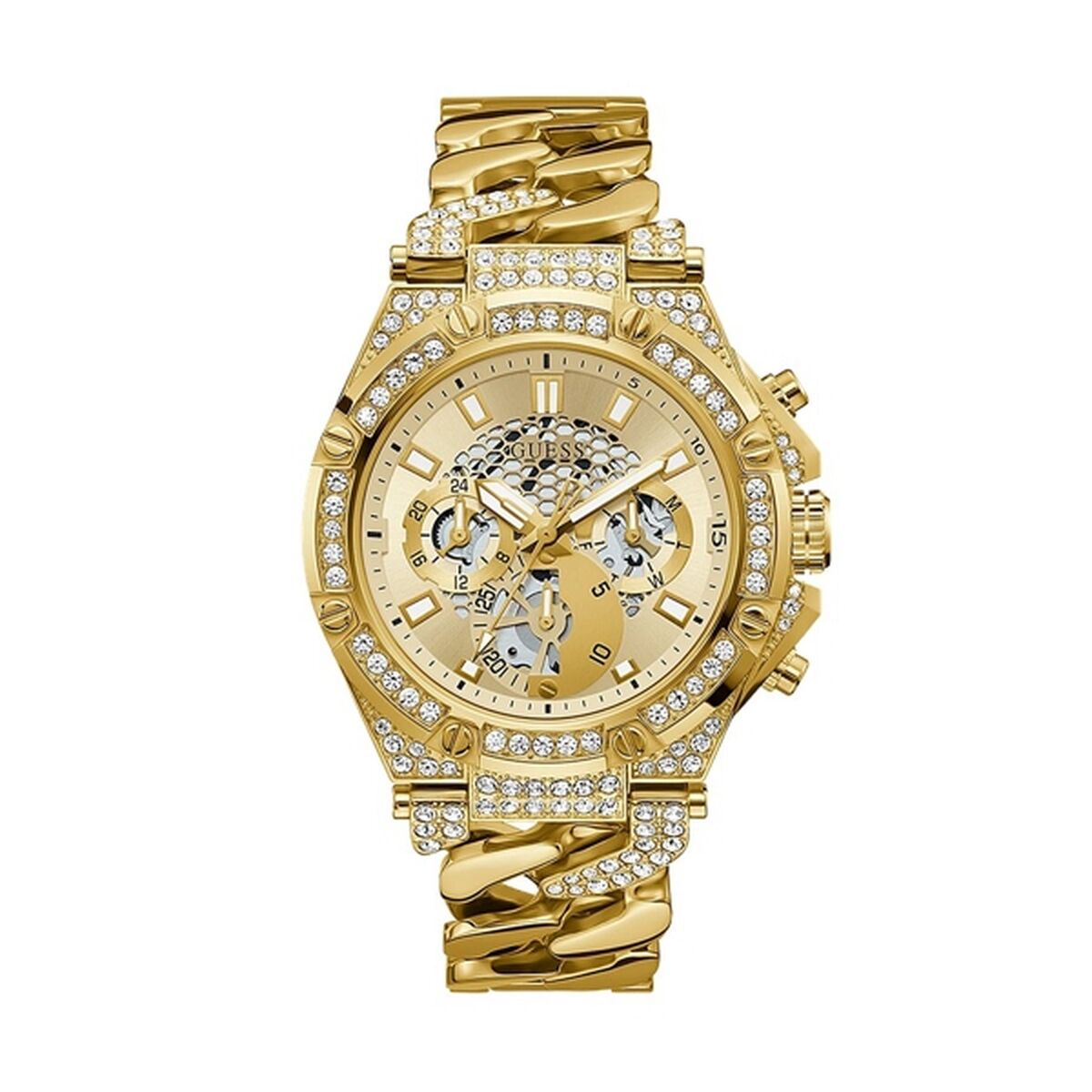 Image de Montre Femme Guess GW0517G2, disponible chez Rue des Bijoux, parfaite pour un look élégant et sophistiqué.