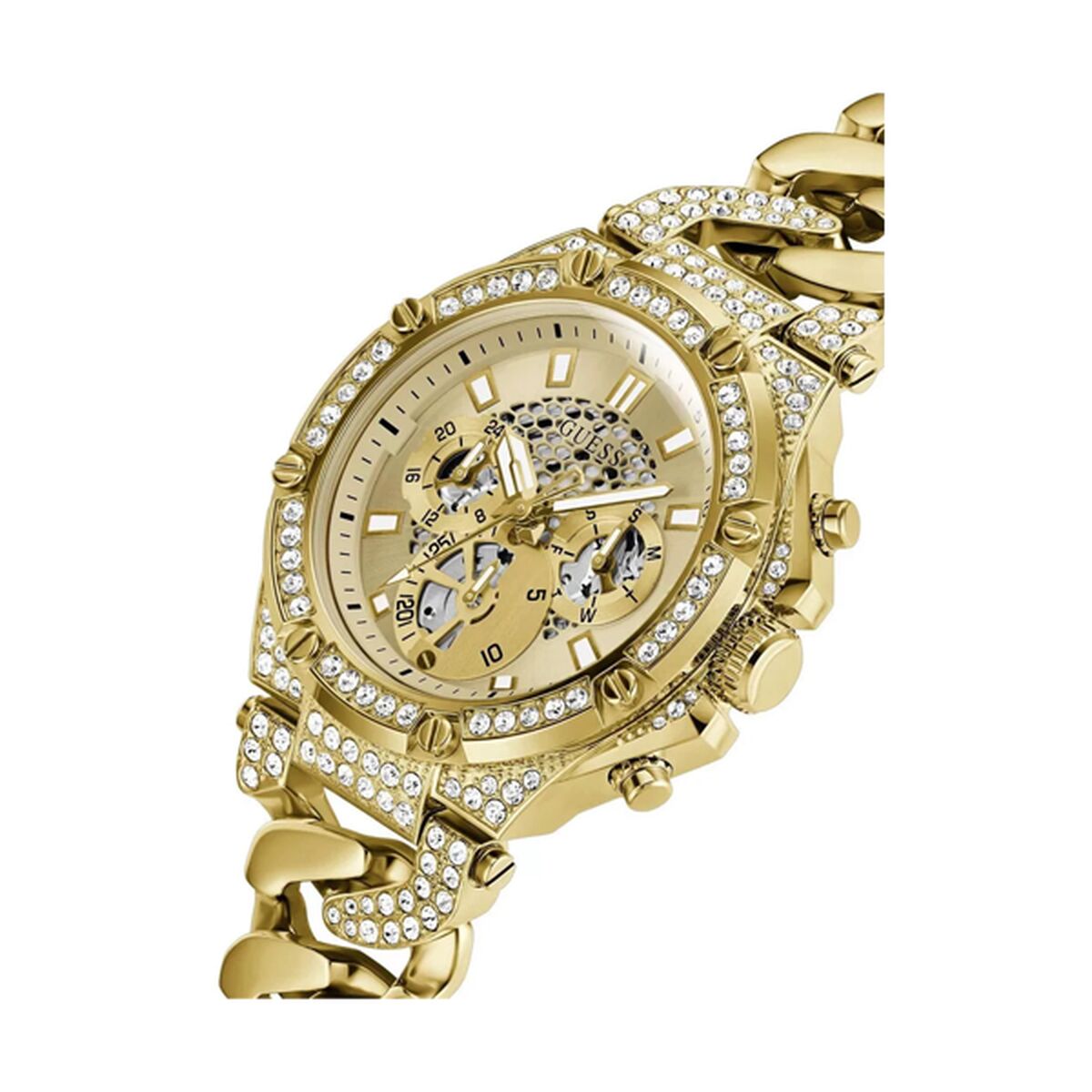 Image de Montre Femme Guess GW0517G2, disponible chez Rue des Bijoux, parfaite pour un look élégant et sophistiqué.