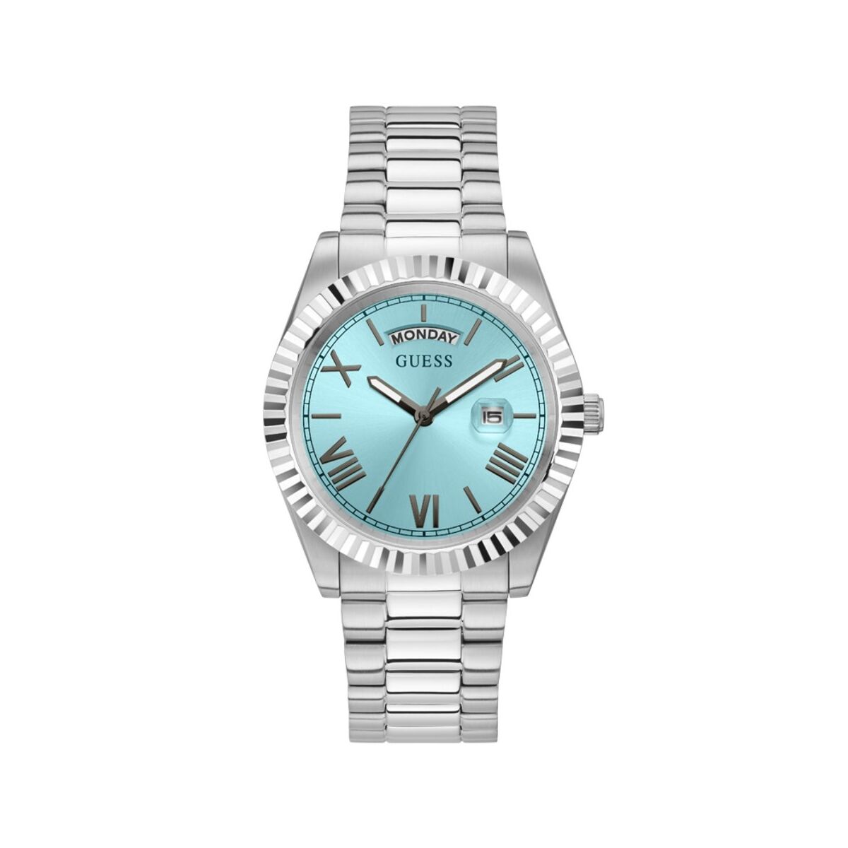 Image de Montre Homme Guess GW0265G11, disponible chez Rue des Bijoux, parfaite pour un look élégant et sophistiqué.