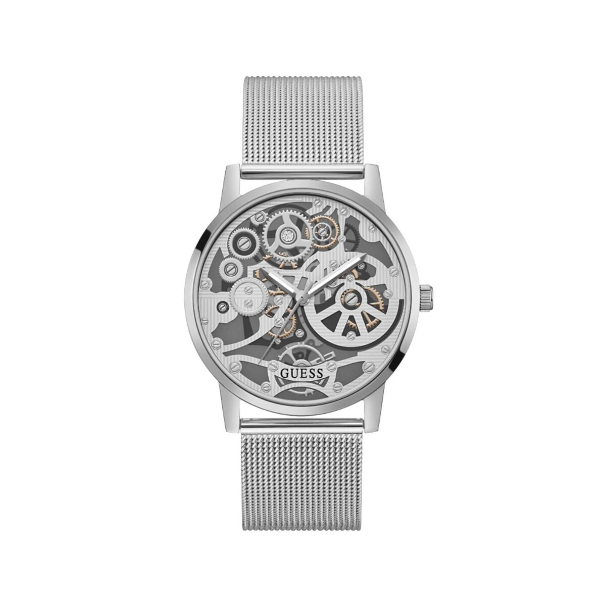 Image de Montre Homme Guess GW0538G1 Argenté, disponible chez Rue des Bijoux, parfaite pour un look élégant et sophistiqué.