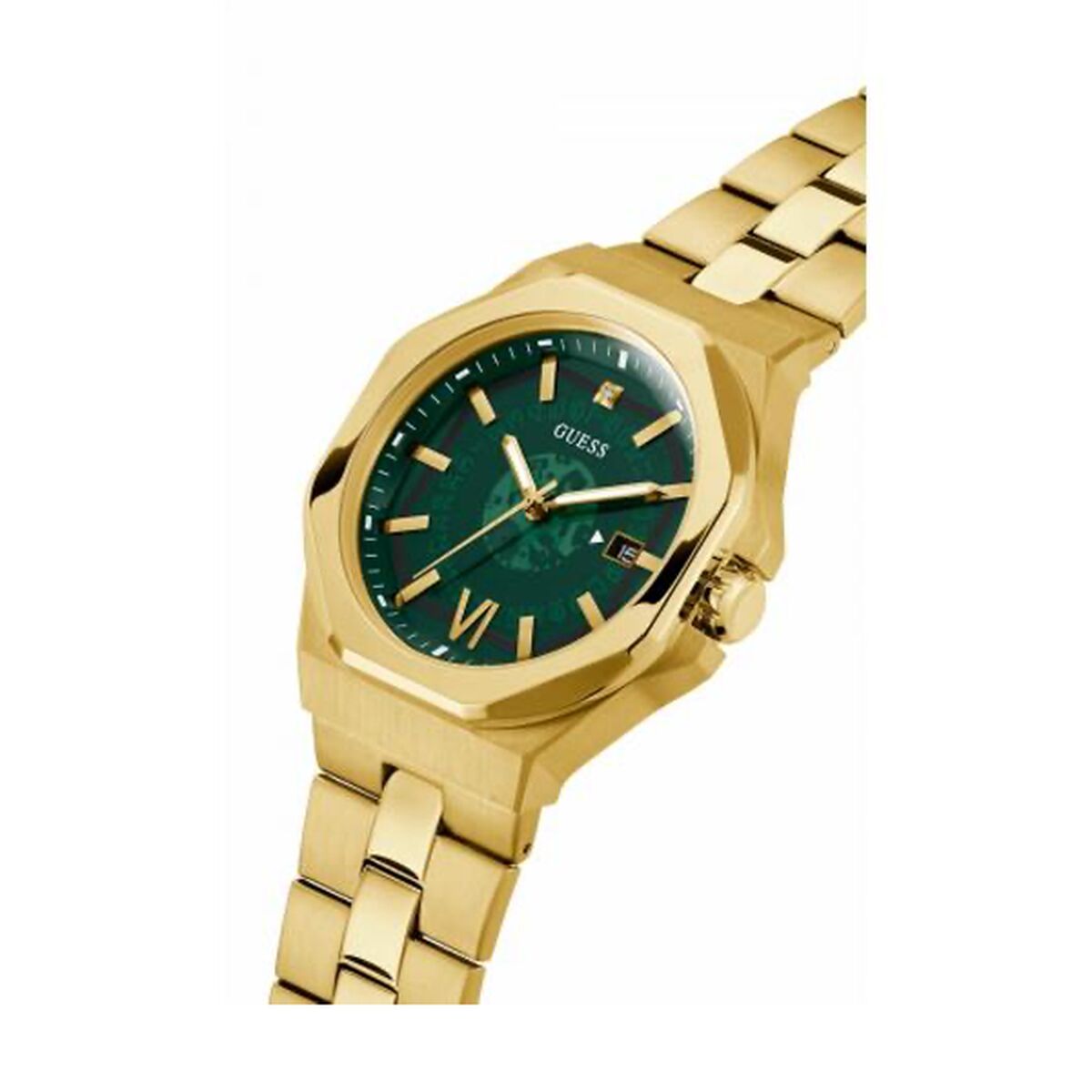 Image de Montre Homme Guess GW0573G2 Vert, disponible chez Rue des Bijoux, parfaite pour un look élégant et sophistiqué.