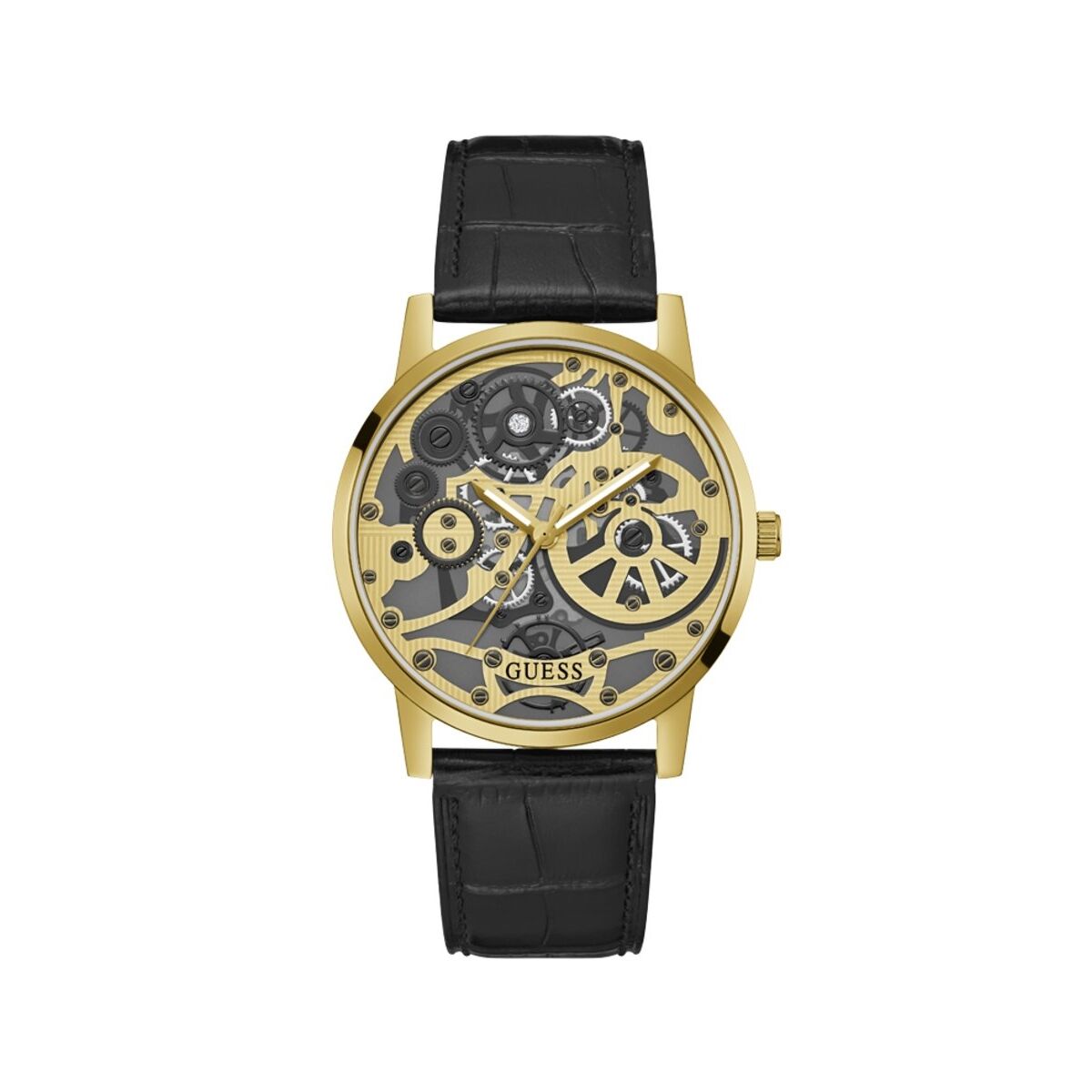 Image de Montre Homme Guess GW0570G1 Noir, disponible chez Rue des Bijoux, parfaite pour un look élégant et sophistiqué.