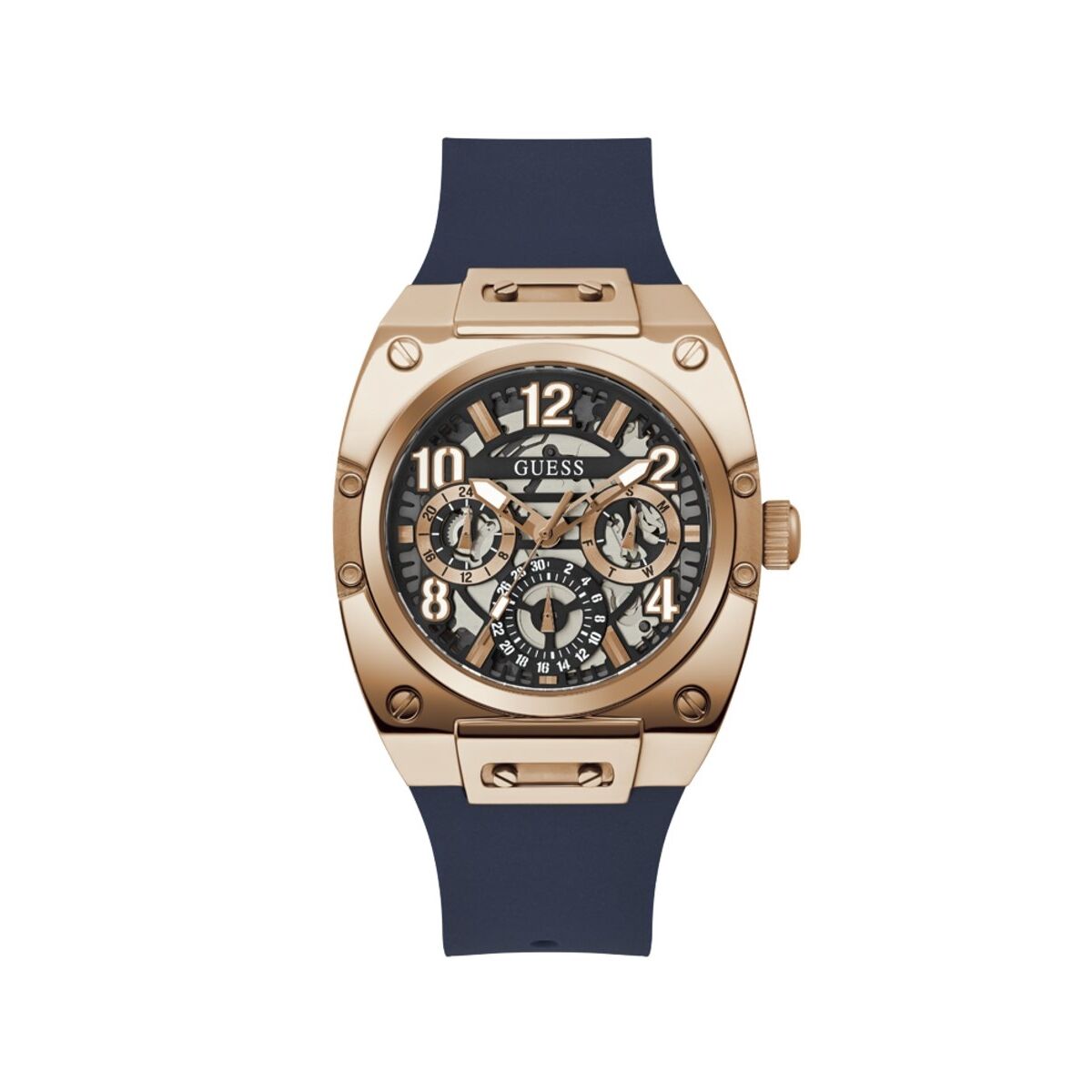 Image de Montre Homme Guess GW0569G3, disponible chez Rue des Bijoux, parfaite pour un look élégant et sophistiqué.