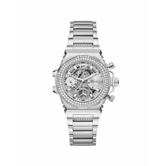 Image de Montre Homme Guess GW0552L1 Argenté, disponible chez Rue des Bijoux, parfaite pour un look élégant et sophistiqué.