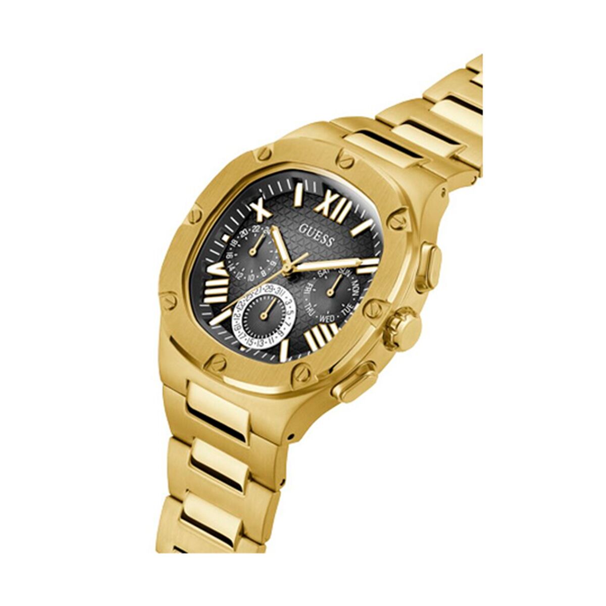 Image de Montre Homme Guess GW0572G2 Noir, disponible chez Rue des Bijoux, parfaite pour un look élégant et sophistiqué.