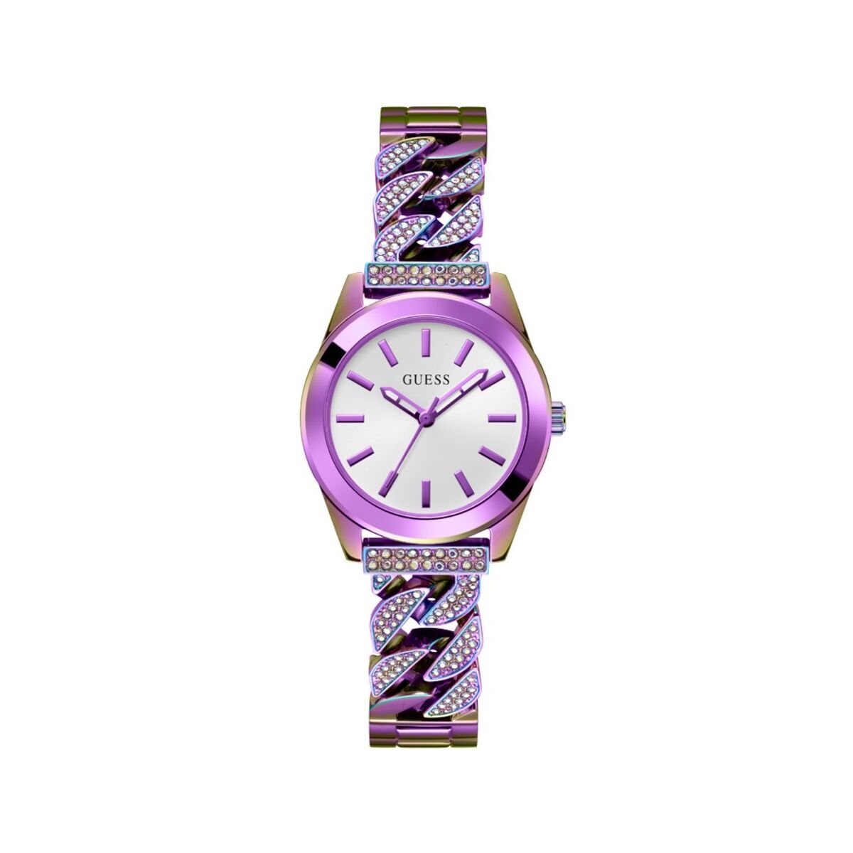 Image de Montre Femme Guess GW0546L3, disponible chez Rue des Bijoux, parfaite pour un look élégant et sophistiqué.