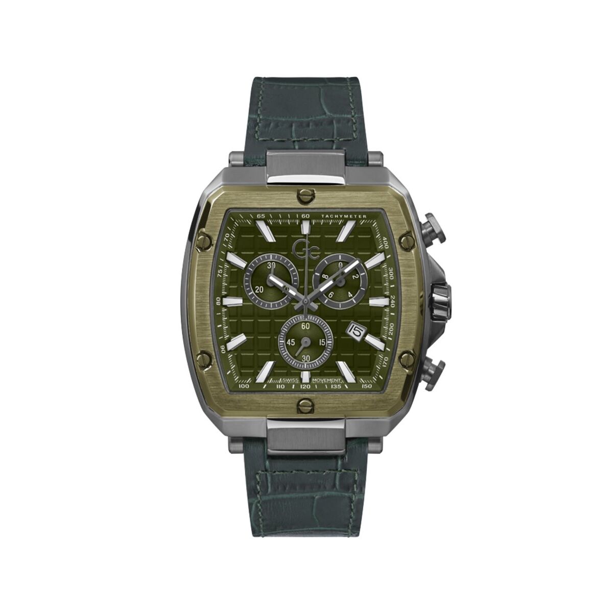 Image de Montre Homme Guess Y83011G9MF Vert, disponible chez Rue des Bijoux, parfaite pour un look élégant et sophistiqué.