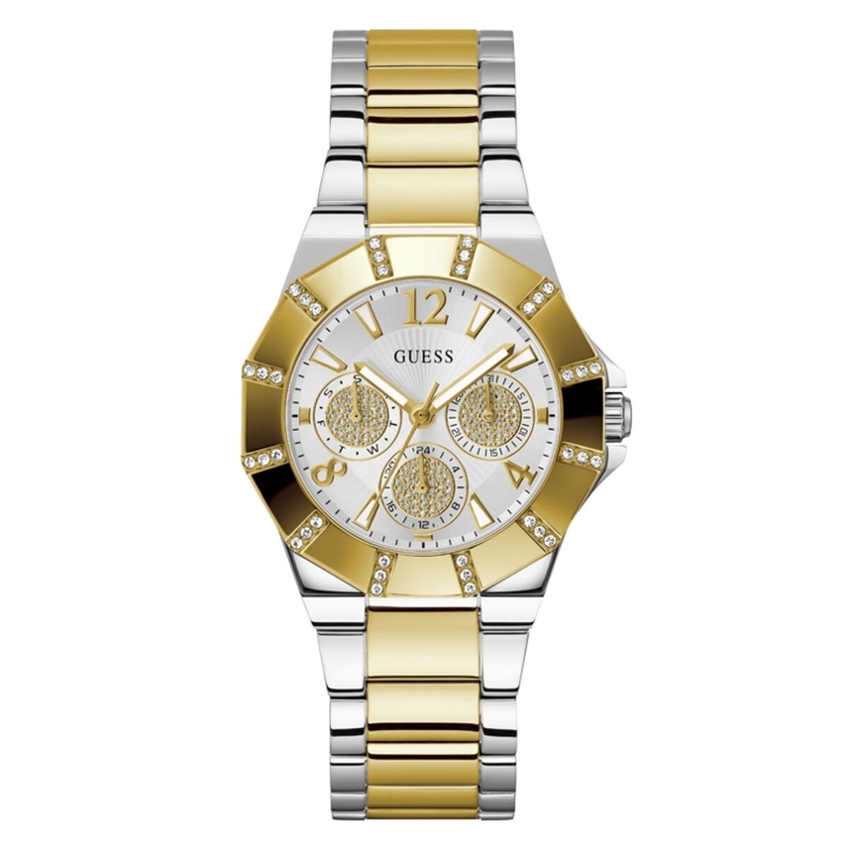 Image de Montre Guess GW0616L2, disponible chez Rue des Bijoux, parfaite pour un look élégant et sophistiqué.