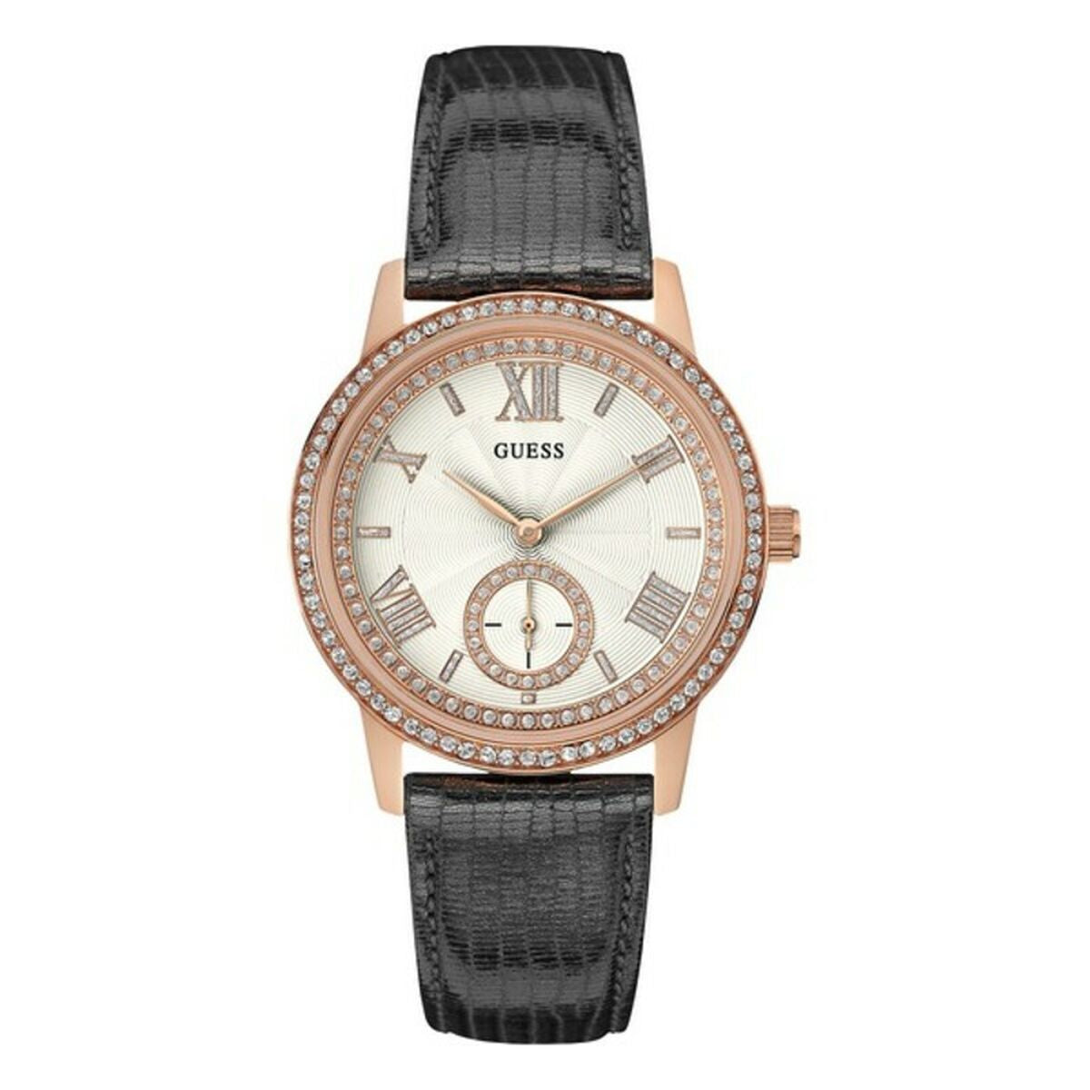 Image de Montre Femme Guess W0642L3 (Ø 39 mm), disponible chez Rue des Bijoux, parfaite pour un look élégant et sophistiqué.