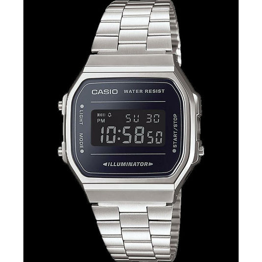 Montre Homme Casio A168WEM-1EF Noir Argenté - Disponible chez Rue des Bijoux