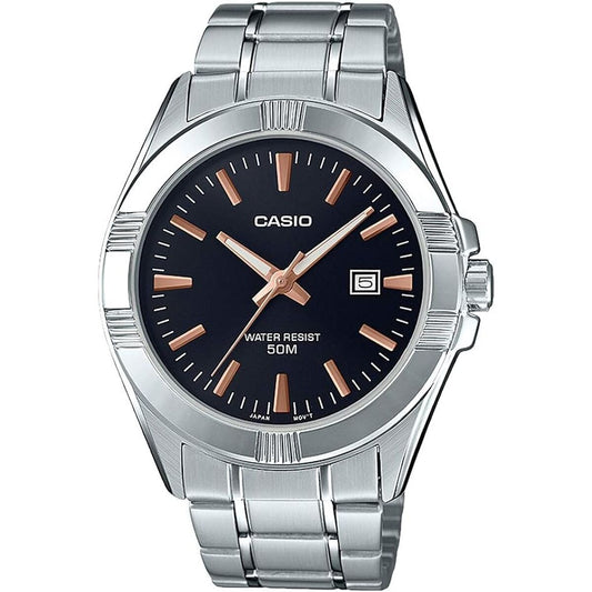 Montre Homme Casio COLLECTION Noir Argenté (Ø 43,5 mm) - Disponible chez Rue des Bijoux