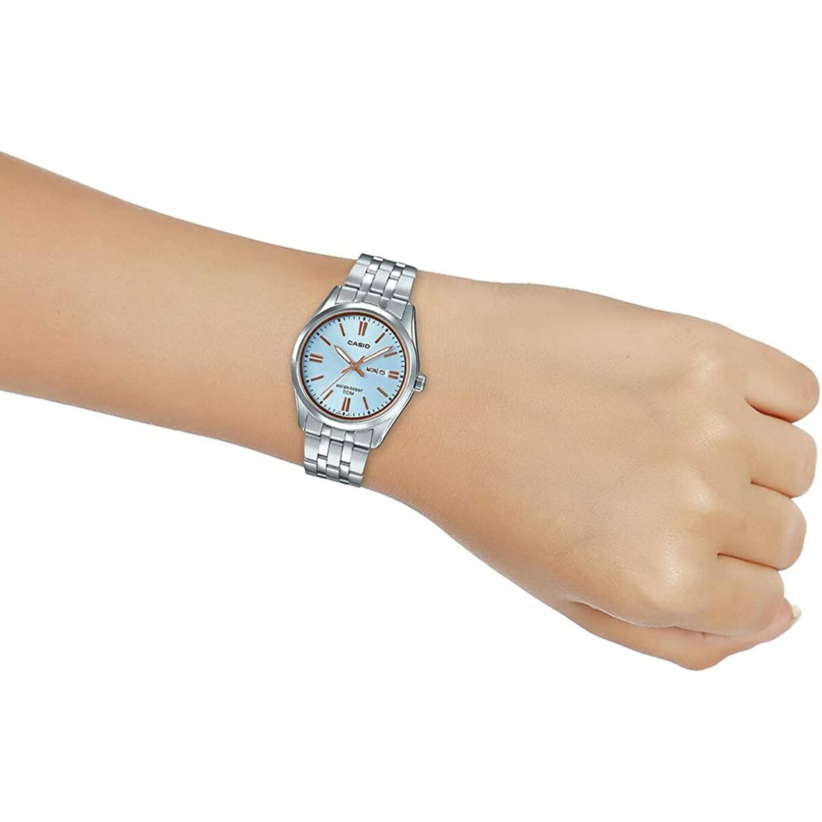 Montre Femme Casio ENTICER LADY Bleu (Ø 36 mm) - Disponible chez Rue des Bijoux