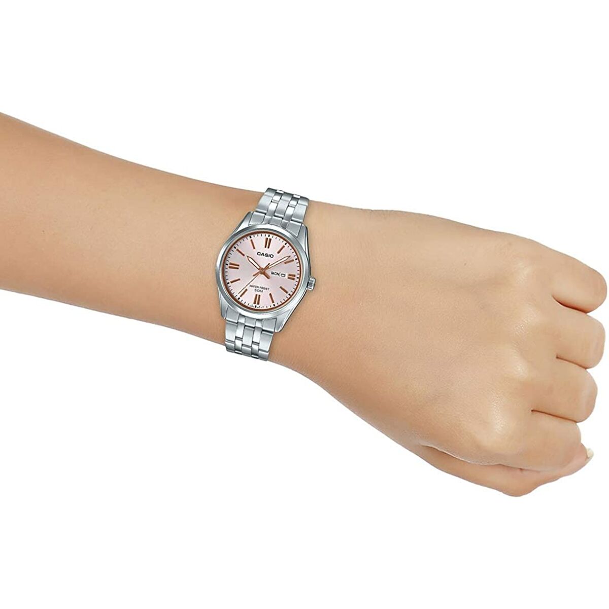 Montre Femme Casio ENTICER LADY Rose (Ø 36 mm) - Disponible chez Rue des Bijoux