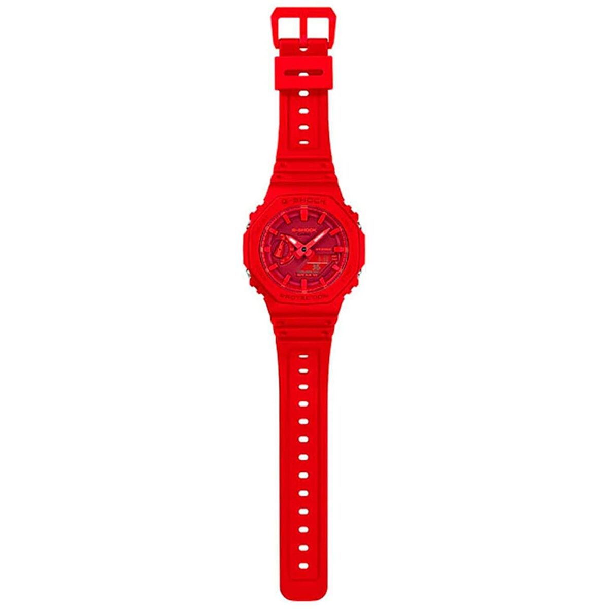 Montre Unisexe Casio GA-2100-4AER Rouge Multifonction - Disponible chez Rue des Bijoux