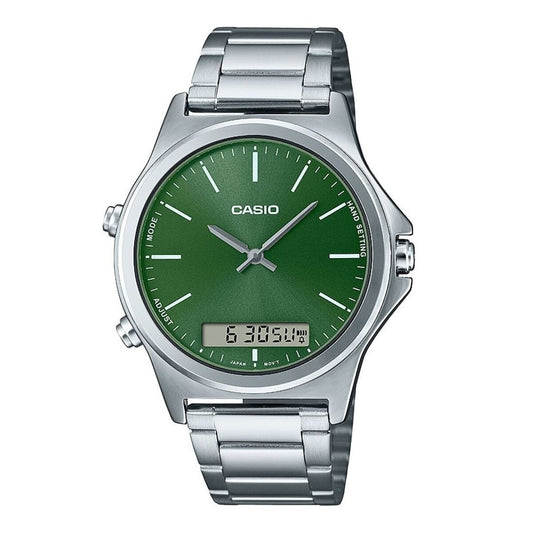 Montre Homme Casio COLLECTION Vert Argenté (Ø 41,5 mm) - Disponible chez Rue des Bijoux