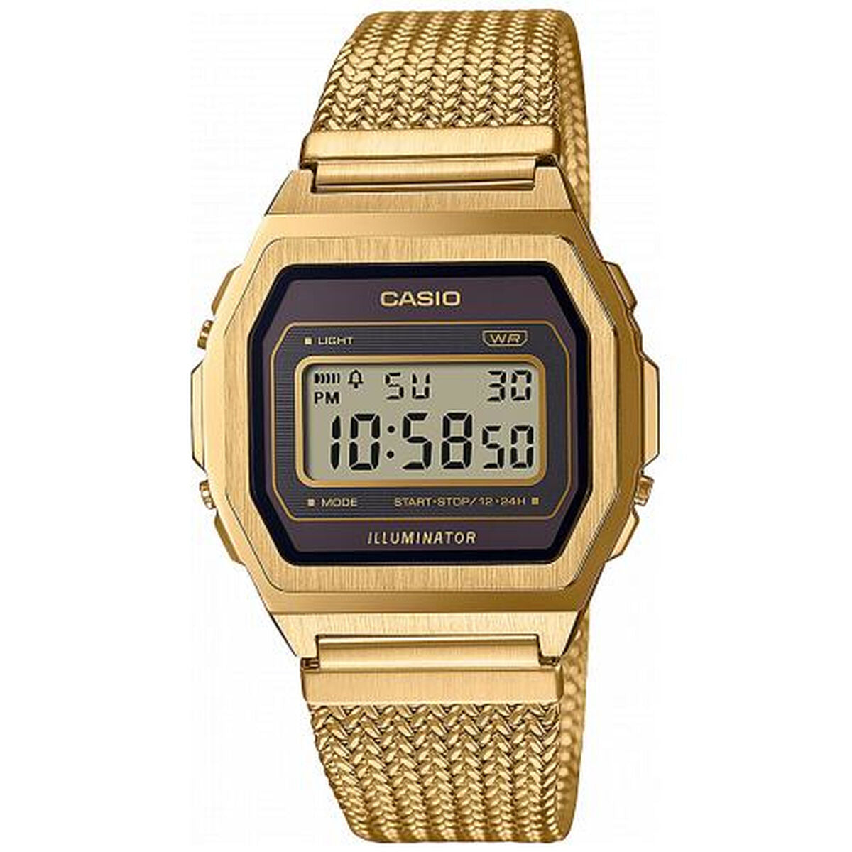 Montre Homme Casio A1000MGA-5EF Or - Disponible chez Rue des Bijoux