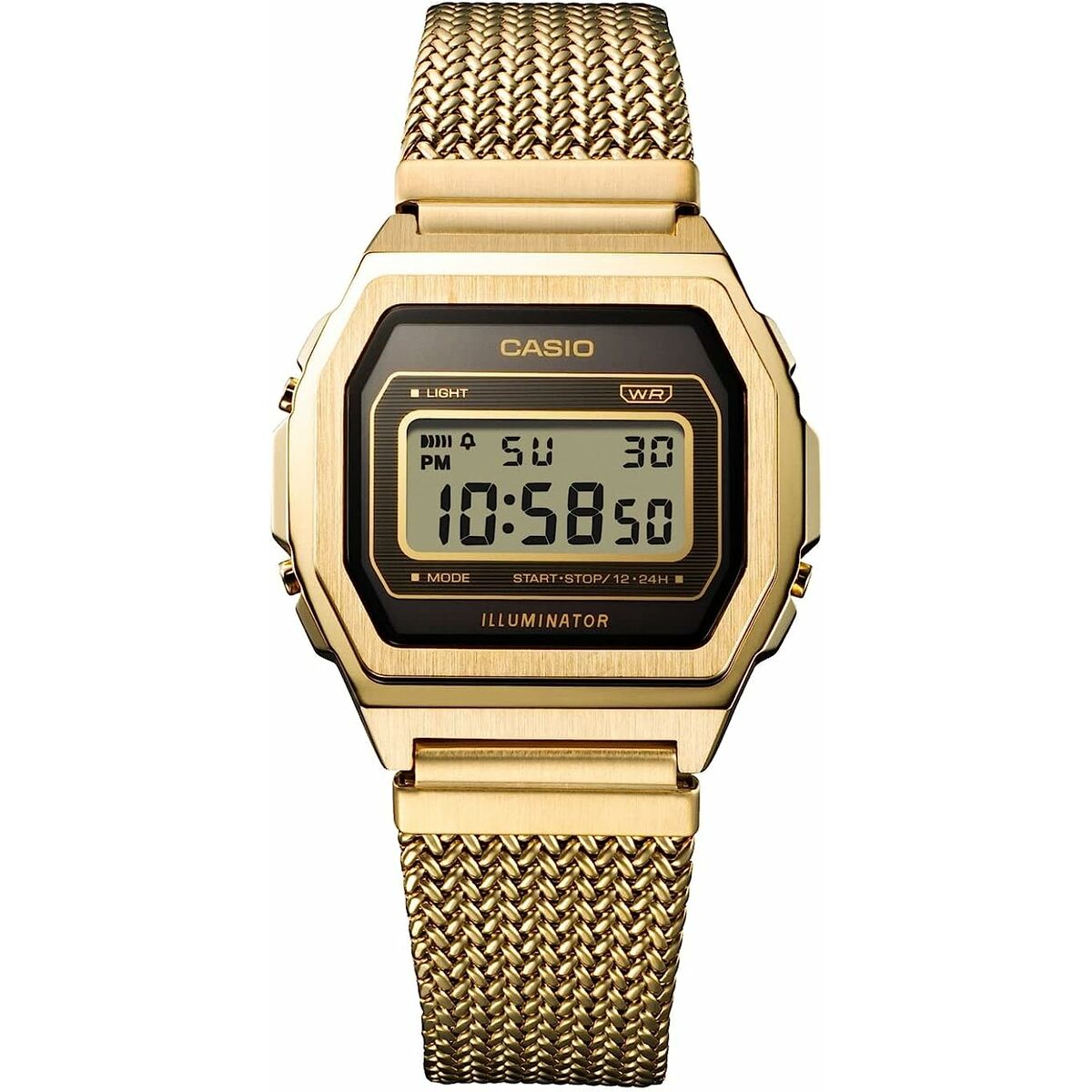 Montre Homme Casio A1000MGA-5EF Or - Disponible chez Rue des Bijoux