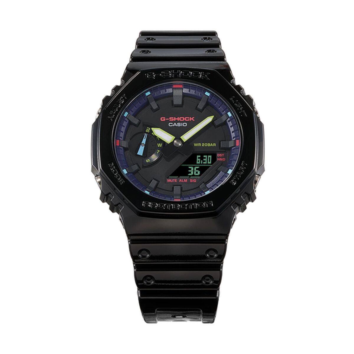 Montre Homme Casio GA-2100RGB-1 (Ø 48 mm) - Disponible chez Rue des Bijoux