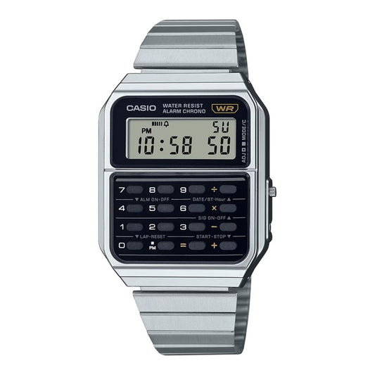 Montre Unisexe Casio VINTAGE CALCULATOR (Ø 34 mm) - Disponible chez Rue des Bijoux