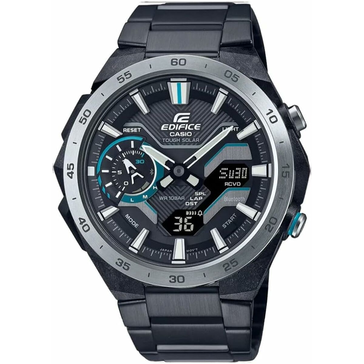 Montre Homme Casio  ECB-2200DD-1AEF Noir - Disponible chez Rue des Bijoux