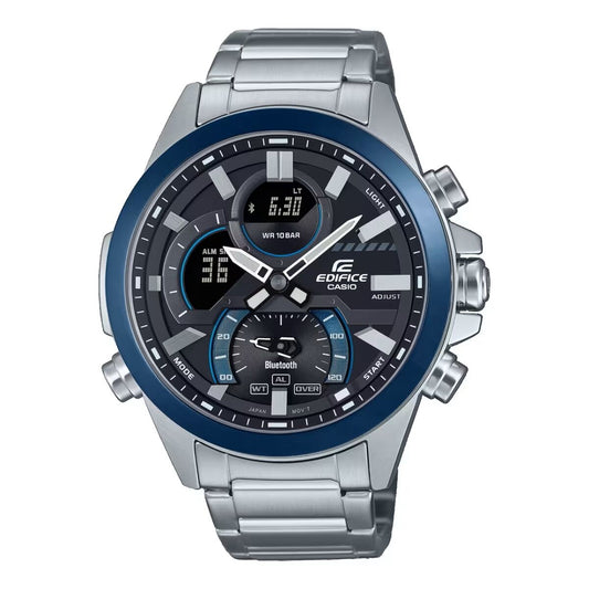 Montre Homme Casio EDIFICE SPORT Bluetooth® Noir Argenté (Ø 49 mm) - Disponible chez Rue des Bijoux