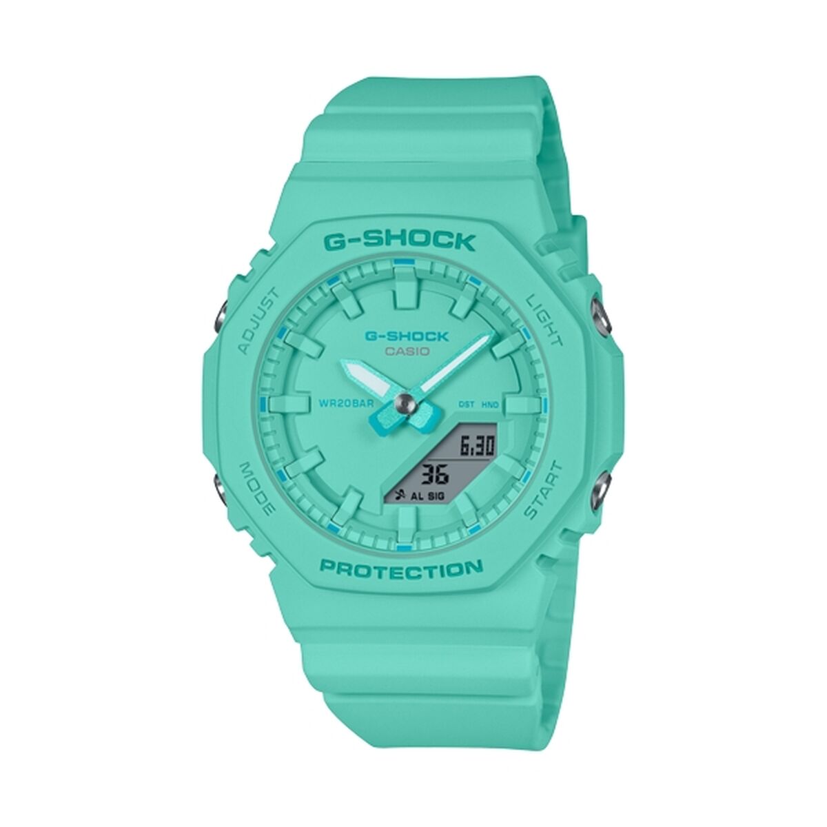 Montre Femme Casio GMA-P2100-2AER Turquoise - Disponible chez Rue des Bijoux