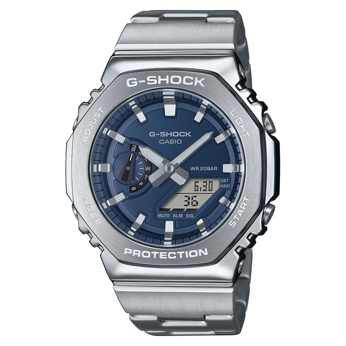 Montre Homme Casio G-Shock OAK G-STEEL PETROL BLUE - Disponible chez Rue des Bijoux