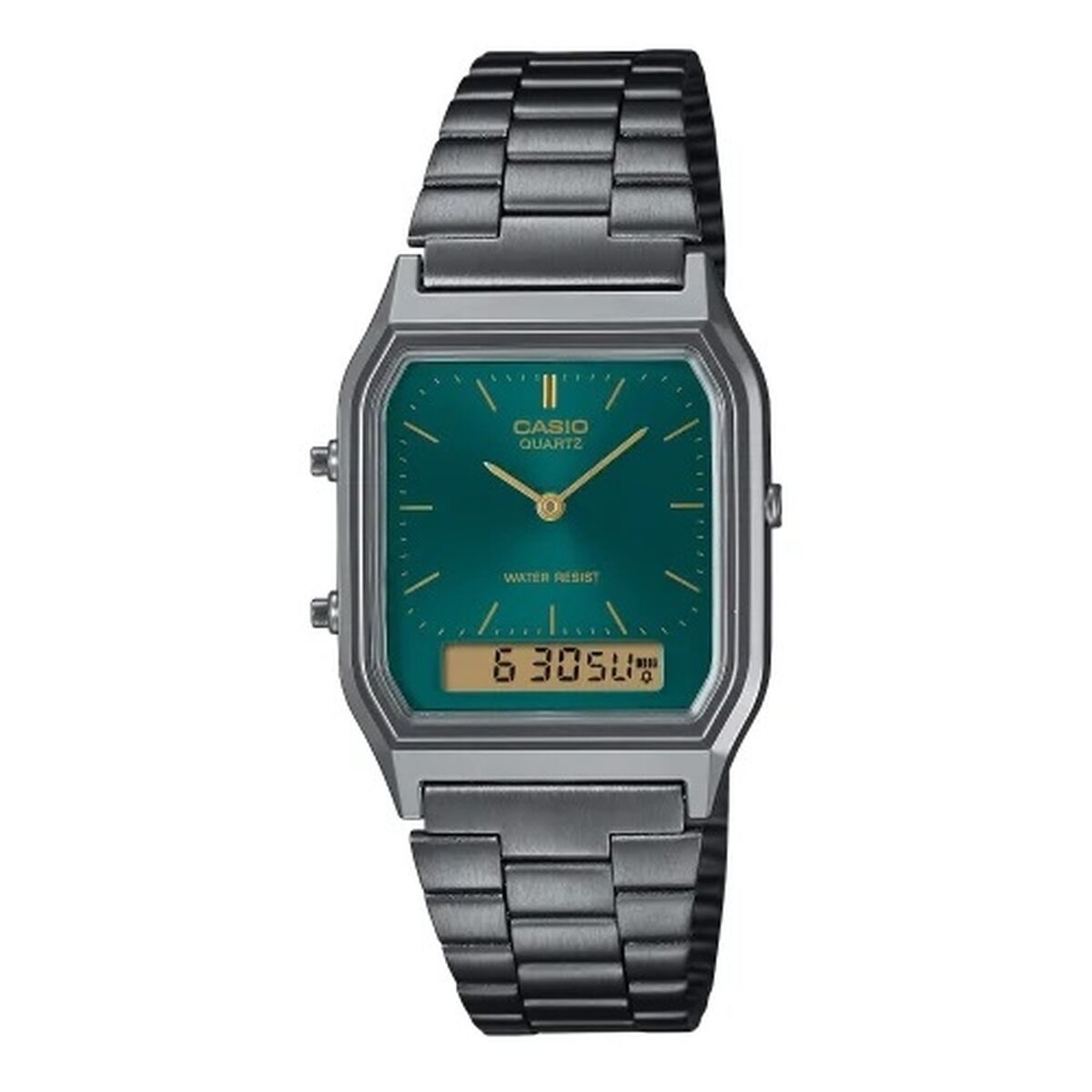 Montre Homme Casio AQ-230EGG-3AEF Vert Argenté - Disponible chez Rue des Bijoux