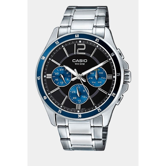 Montre Homme Casio COLLECTION Noir Argenté (Ø 35 mm) (Ø 43,5 mm) - Disponible chez Rue des Bijoux