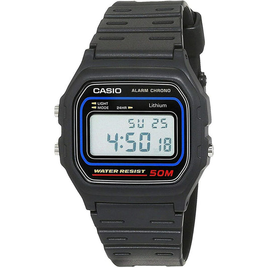 Montre Unisexe Casio W-59-1VQES Noir Gris (Ø 34 mm) (Ø 35 mm) - Disponible chez Rue des Bijoux