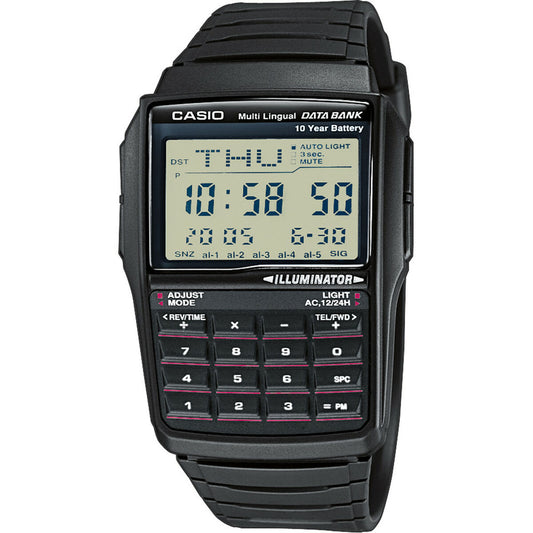 Montre Homme Casio DATABANK CALCULATOR (Ø 37 mm) - Disponible chez Rue des Bijoux