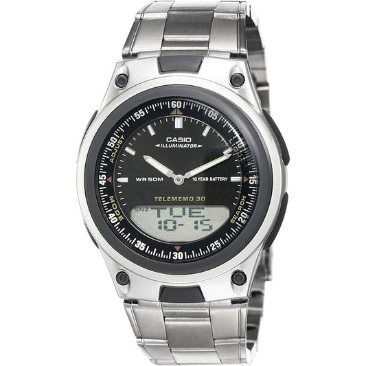 Montre Homme Casio Noir Argenté (Ø 40 mm) - Disponible chez Rue des Bijoux