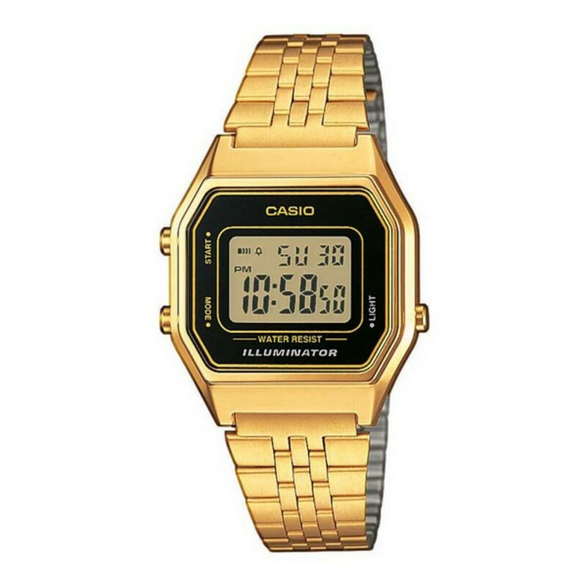 Montre Femme Casio LA680WEGA-1ER Or (Ø 28 mm) - Disponible chez Rue des Bijoux