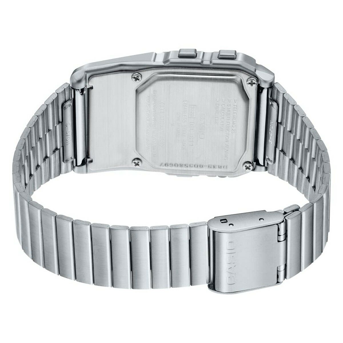 Montre Unisexe Casio DATABANK CALCULATOR STEEL - MATT CASE Gris - Disponible chez Rue des Bijoux