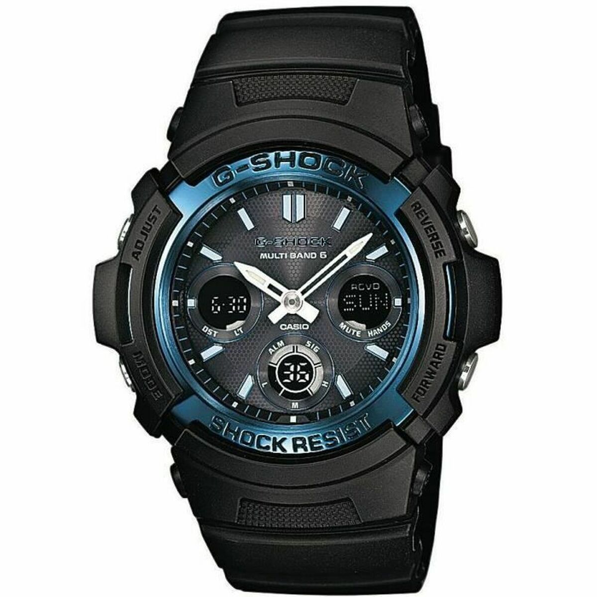 Montre Unisexe Casio Noir Bleu - Disponible chez Rue des Bijoux