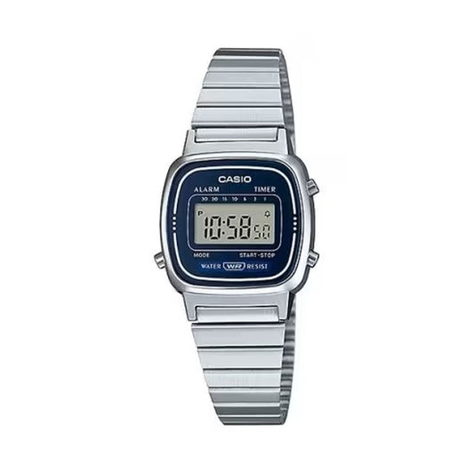 Montre Femme Casio LADY STEEL Blue (Ø 25 mm) - Disponible chez Rue des Bijoux