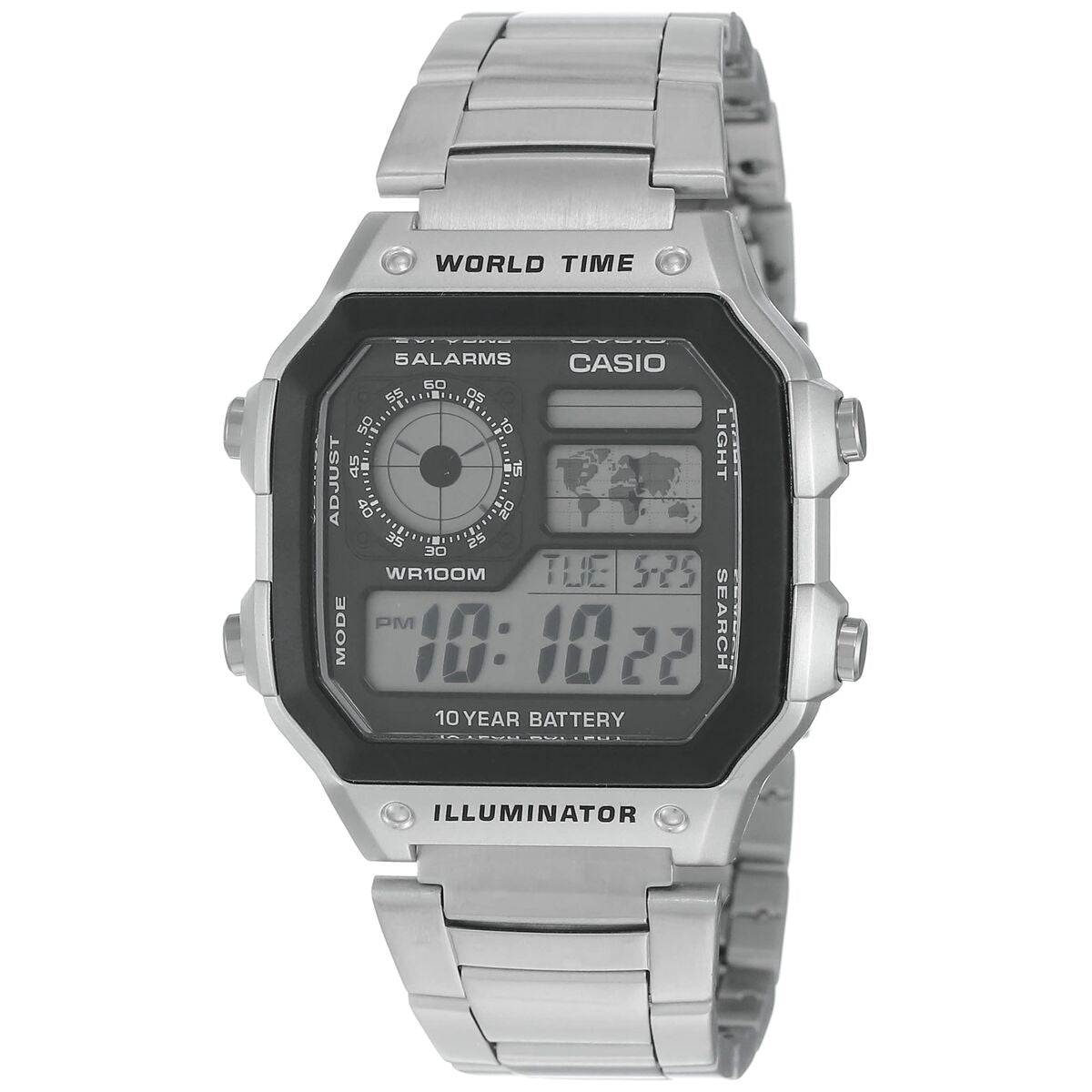 Montre Homme Casio ILLUMINATOR WORLDTIME - Disponible chez Rue des Bijoux