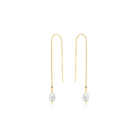 Image représentant Boucles d´oreilles Femme Ania Haie E019-01G Argent 925 4 cm, une création raffinée de Rue des Bijoux