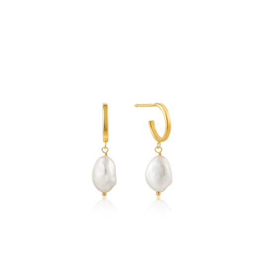 Image représentant Boucles d´oreilles Femme Ania Haie E019-02G Argent 925 2 cm, une création raffinée de Rue des Bijoux